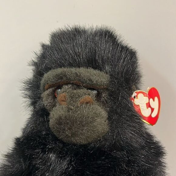 TY 1995 Beanie Buddy Baby George Gorilla Monkey 12” Stuffed Plush Animal - Picture 2 of 11